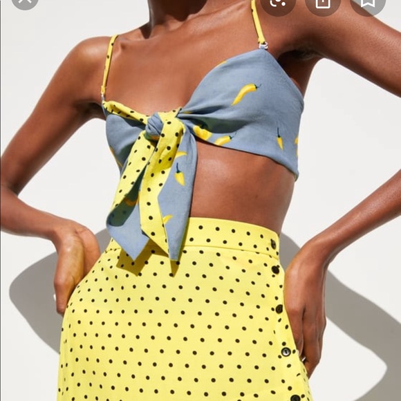 Zara Tops - ZARA reversible crop top!!!